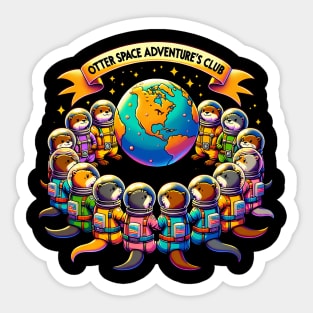 Otter Space Adventurer's Club Sticker